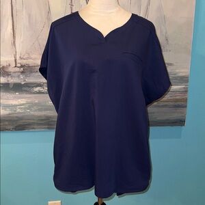 Cherokee Cool Max Atmos Dolman Sleeve Navy Scrub Top, XL